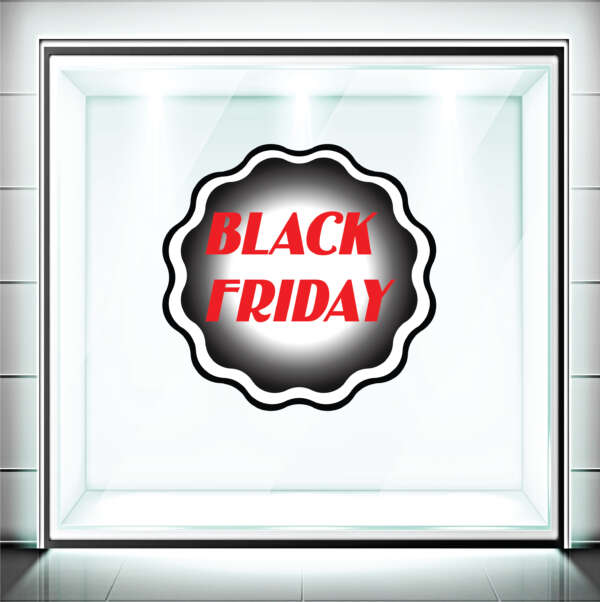 Αυτοκόλλητα Βιτρίνας Black Friday