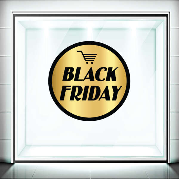 Αυτοκόλλητα Βιτρίνας Black Friday