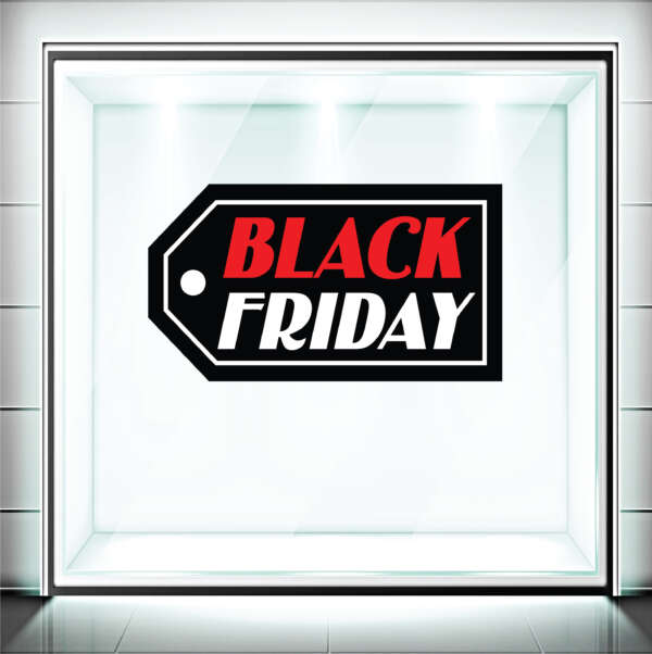 Αυτοκόλλητα Βιτρίνας Black Friday