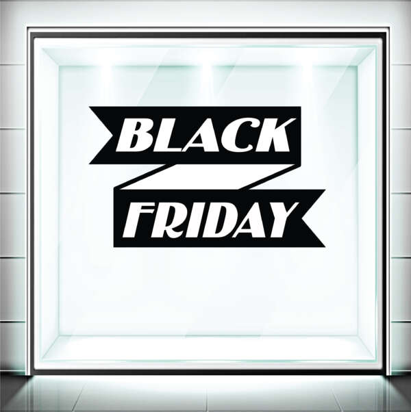 Αυτοκόλλητα Βιτρίνας Black Friday