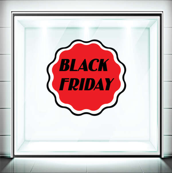 Αυτοκόλλητα Βιτρίνας Black Friday